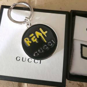 Gucci- real gucci keychain sterling silver